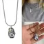 Unstop * Vòng cổ trái tim ngôi sao dung nham Trang sức Y2k Phụ kiện Choker ngôi sao thép titan