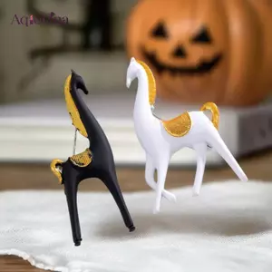 AqToCna Mới Sáng Tạo Động Vật Ngựa Thổ Cẩm Thời Trang Cá Tính Pony Pin Nam Nữ Phụ Kiện Ngày Lễ Quà Tặng AqToCna