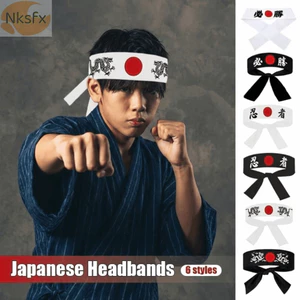 Băng đô NKSFX Hachimaki, Phụ kiện trang phục Băng đô Nhật Bản thoáng khí, Thời trang hút ẩm đa năng Karate Bandana Mũ nón Tập thể dục thể thao