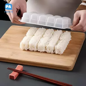 Thực Phẩm 10 Lưới Khuôn Sushi Không Dính Đa Năng Onigiri Maker Hộp Bảo Quản DIY Bento Ăn Trưa Nhà Bếp Sử Dụng VN