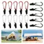 THEGIRL8B 40 Chiếc Kẹp Lều Cá Sấu, Kẹp Tán Chống Trượt Bằng Nhựa Chống Gió, Kẹp Khóa Mini Hạng Nặng Đa Năng Bạt Bạt Kẹp Sinh Tồn