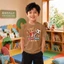 Áo thun bé trai cute bé trai nhỏ, bé trai 10-40kg họa tiết gấu con dễ chịu Size 90-150