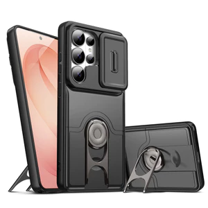 Dành Cho Samsung Galaxy S26 Ultra S25 Edge S24 S23 Ultra Plus S25 FE A56 Trượt Camera Bảo Vệ Đế Xoay Chống Sốc Ốp Lưng