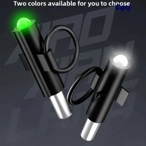 CQCJ 10 chiếc Báo động cắn câu cá, Cảnh báo đầu cần thiết kế kẹp di động, Đèn LED thực tế Chức năng câu cá ban đêm Kẹp chống nước Báo động câu cá Câu cá nước mặn