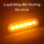 Đèn Cảnh Báo Bên Hông Ô Tô Xe Tải 6 LED 12V Ánh Sáng Vàng Đèn Tín Hiệu Khẩn Cấp Phụ Kiện Xe Hơi Gắn Bên Thân Xe