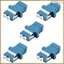 Bộ chuyển đổi sợi quang LC - Bộ ghép nối Singlemode LC sang LC - 5 gói - Xanh lam