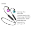 < CarFashion > Điều khiển đường dây tai nghe đeo cổ BX-02 Tương thích Bluetooth 50 ABS Tai nghe nhét tai trong tai có độ bền dài để chơi game
