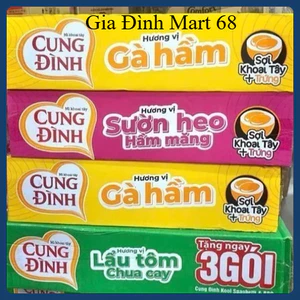 Thùng 30 Gói Mì Cung Đình 80g Đủ Vị - Mì Gói Chính Hãng, Date Mới