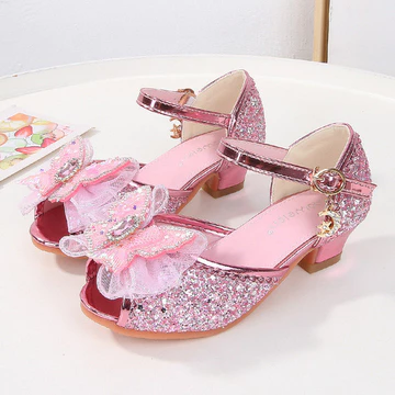 | sandals for boys | 【sandals for girls】 ♔Giày Sandal Cao Gót Nàng Tiên Cá Trẻ Em Mùa Hè Bé Gái Giày Công Chúa Bé Gái Thời Trang Mở Mũi Đính Kim Sa Lấp Lánh Pha Lê❄