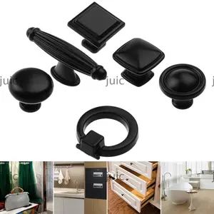 JUIC Ngăn Kéo Núm Phần Cứng Dòng Đen Tủ Phong Cách Đa Dạng Thời Trang Tay Cầm Cửa