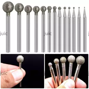 JUIC 5 Bộ phận máy mài điện, Đầu mài tròn 0,5mm-8mm, Khắc bền chính xác 2,35mm Công cụ khắc mũi khoan chà nhám