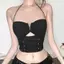 JULYHOT Hot Girls Gợi Cảm Dây Camisole Thời Trang Nữ Y2K Sang Trọng Rỗng V-ne Không Tay Slim Tank Top Massivedeals
