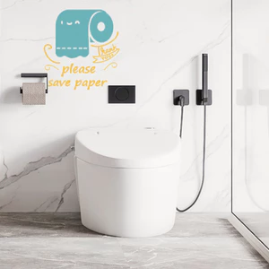Logo Dán Sáng Tạo Có Thể Tháo Rời Vệ Sinh ph-qt1043 Tự Dính Ngoại Thương Hộp Khăn Giấy Dán Tường Nhà Vệ Sinh