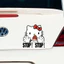 Nhãn dán xe hơi kitty Cat Trang trí cơ thể Nhãn dán cơ thể Sáng tạo độc đáo STOP Nhãn dán hoạt hình chống nước