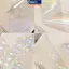 MAKY 6 / 10 Cuộn Laser Bầu Trời Đầy Sao Chuyển Giấy Aurora Giấy Thủy Tinh Lá Móng Tay Stier Cho Gel & Mèo Mắt Ba Lan Chuyển Đề Can DIY Phụ Kiện Móng Tay VN