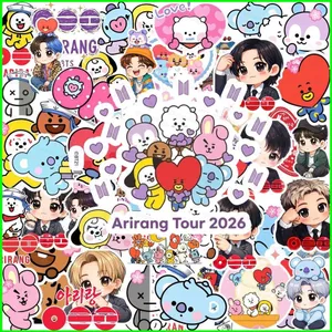 HT3 55 Cái / bộ BTS Dán SKZOO ARIRANG Graffiti Hành Lý Ván Trượt Chống Thấm Nước Trang Trí TH3