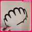 JASMINE Wave Hairbands Nâu Nhựa Sóng Răng Mỏng Chống Trơn Trượt Nữ Makkeup Hairb Zigzag Band Notched JASMINE