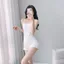 Mùa hè kiểu Pháp Pure Desire One-Piece Loungewear Dây đeo dây lớn Quần short một mảnh Slim-fit Slimmer Look Sexy Girl Loungewear Women