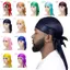 Unisex Mượt Đuôi Dài Durag Nhẹ Cướp Biển Turban Mũ Trùm Đầu Cho Ngủ Đêm Bảo Vệ Tóc Mới