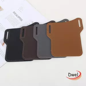 Túi đeo thắt lưng điện thoại di động DWEL, Túi thắt lưng thể thao bằng da chống nước, Túi treo thắt lưng điện thoại đa chức năng chạy bộ