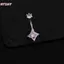 HFSHY Bụng Nút Nhẫn Ngôi Sao Lấp Lánh Zircon Y2K Thẩm Mỹ Rốn Xuyên Trang Sức Cho Nữ Ngày Lễ Mùa Hè Mặc VN
