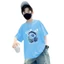 Áo thun Cotton nguyên chất 2026 Mùa hè ngắn tay Top t Vừa Lớn Trẻ em Mùa hè Bé trai Phong cách Mỏng Quần áo trẻ em Bé trai Quần áo mùa hè 6NXX