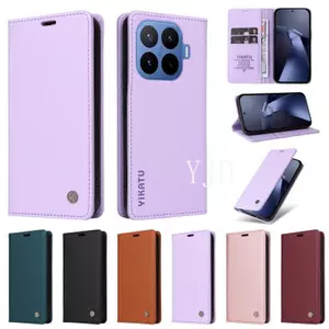 Ốp YJD Cho Xiaomi 17T Pro Da Cổ Điển Siêu Mỏng Khe Cắm Thẻ Chống Rơi Vỏ Điện Thoại