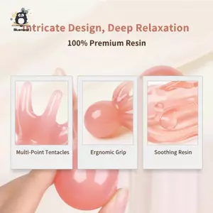 Massage da đầu bạch tuộc bằng nhựa 1 / 2 Cái Giảm căng thẳng Meridian Unblo Công cụ Massage đầu nhẹ nhàng để sử dụng da đầu nhạy cảm Mới