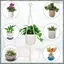4 Gói Giỏ Treo Dây Cotton Macrame Móc Treo Cây 80CM & 100CM