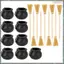 18Pc Phù Thủy Chổi Bút Chì Và vạc Cho Halloween Chổi Dính Bi Halloween Đảng Ủng Hộ Phù Thủy Chổi Chống Đỡ Viết Dễ Sử Dụng