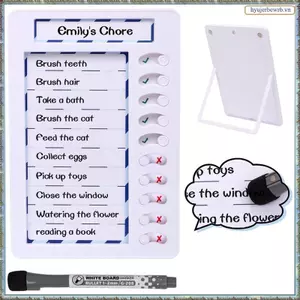 1 Bộ Đồ Chore Có Thể Xóa Được Cho Trẻ Em, Bảng Danh Sách Có Thể Tái Sử Dụng ABS