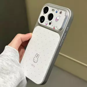 Thỏ trắng nền tảng Trường hợp iPhone 1716p phù hợp 15 Bao tọn gói 14 Mẫu mới 13 Nữ 12
