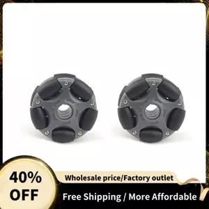 2 Bánh xe đa năng bằng nhựa 58mm cho bộ Robot Động cơ Servo Bánh xe đa năng 14135