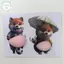 PUSKY 1 / 5 Cái 3D Chó Con Dễ Thương Stier Bóp Shiba Inu Stier Tủ Lạnh Trang Trí Tường Silicon Tự Dính Stier VN