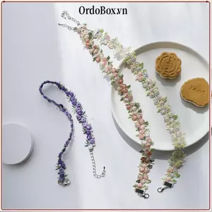 ORDOBOX 1 Cặp Dây Đeo Áo Ngực Hoa Chống Trơn Trượt, Dây Đeo Vai Co Giãn Polyester, Có Thể Điều Chỉnh