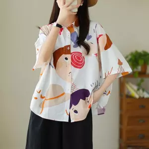 Mùa hè 2026 Plus size Áo sơ mi ngắn tay Niche Hàn Quốc Vỏ rộng Flesh Phong cách phương Tây Giảm tuổi Phù hợp với mọi trận đấu