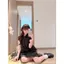 Mùa xuân hè 2026 Plus size Cổ búp bê kiểu Pháp Tình yêu đầu tiên Váy trắng dáng rộng Vỏ bọc thịt ngọt ngào Cảm giác cao cấp cỡ lớn Mỡ mm Ôm hơn Váy trung dài nữ