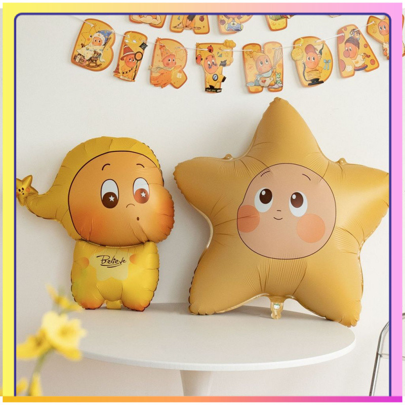 Starman Balloon Modeling Balloon Trang trí sinh nhật Bóng bay hoạt hình Bóng bay cầm tay GXGA