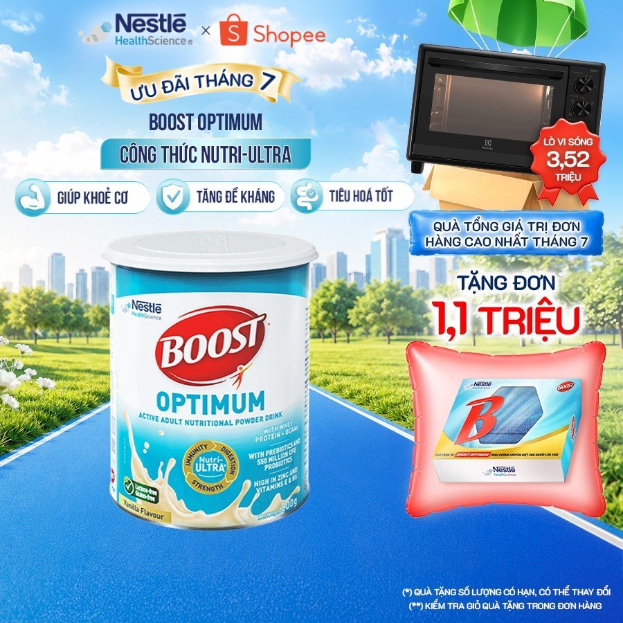 Sữa Bột NESTLÉ BOOST OPTIMUM Singapore Bổ Sung Dinh Dưỡng Cho Người Lớn Tuổi