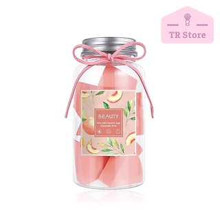 [1 cái] Mút trang điểm Bơ Đào góc cạnh trang điểm tách lẻ 1 cái