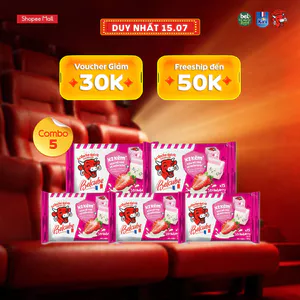 Combo 5 Phô mai vuông Belcube ngọt vị Dâu 78G x 15C