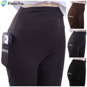 Quần Capri Nữ Chạy Bộ, Quần Legging Nữ Liền Mạch Cao Cấp Có Túi, Mềm Mại Thoáng Khí Giảm Béo Chặt Định Hình Nữ