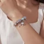 Hạt charm BAMOER bạc 925 họa tiết ngôi sao thời trang cho nữ