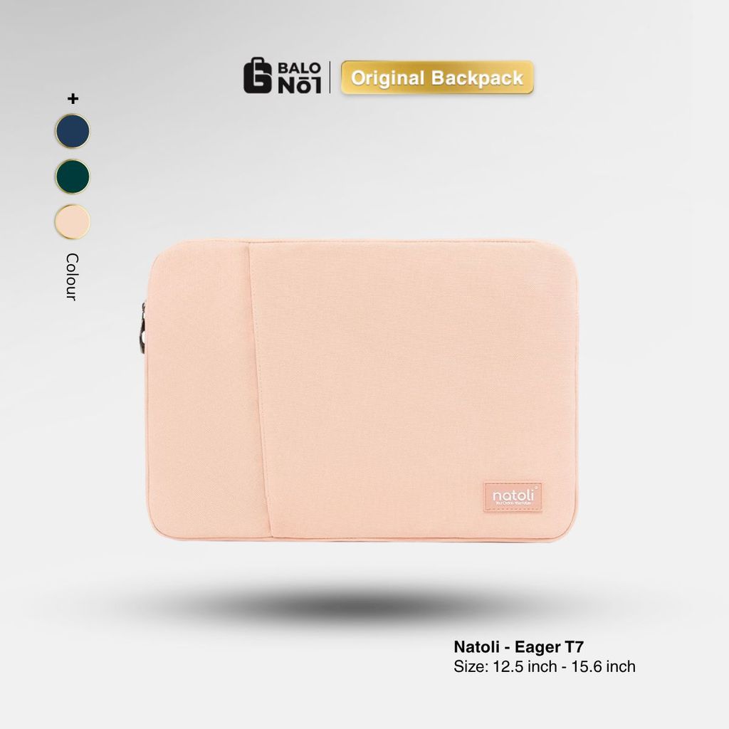 Túi Chống Sốc Laptop Natoli Eager T7 đủ size  kháng nước, đủ màu