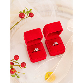 nhẫn nam nhẫn Mô Phỏng Cặp Nhẫn Cưới Cặp Đám Cưới Cảnh Đám Cưới Đạo Cụ Cặp Đôi Nam Nữ Cầu Hôn Kim Cương Ảnh