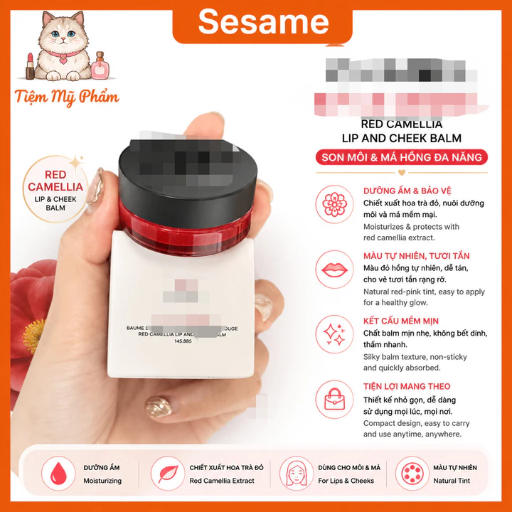 Son Má Môi ℂℍ𝔸ℕ𝔼𝕃 N°1 Lip And Cheek Balm 2in1 | Son Má Dạng Thỏi, Kết Cấu Mềm Mịn
