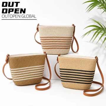 Women's Woven Straw Crossbody Bag – for the Beach