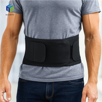 Đai thắt lưng thể thao HEALMEYOU, Đai thắt lưng thể dục thoáng khí siêu mỏng, Nẹp lưng 2 Hỗ trợ linh hoạt Miếng đệm thắt lưng 3D Hỗ trợ thắt lưng Hỗ trợ thắt lưng Bảo vệ thắt lưng