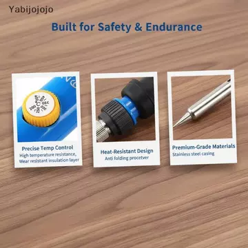 Yabijojojo Có Thể Điều Chỉnh Nhiệt Độ Mỏ Hàn Điện 110V (Phích Cắm US) / 220V (Phích Cắm EU) 60W Hàn Sắt Hàn Hàn Hàn Hàn Dụng Cụ Sửa Chữa MỚI