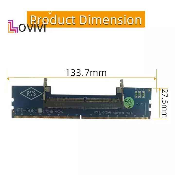 [Lovivivi] Laptop DDR5 RAM Sang Máy Tính Để Bàn DDR5 U-DIMM Adapter Bảo Vệ Thẻ Nhớ Bộ Chuyển Đổi DDR5 Bộ Nhớ RAM Thẻ MỚI